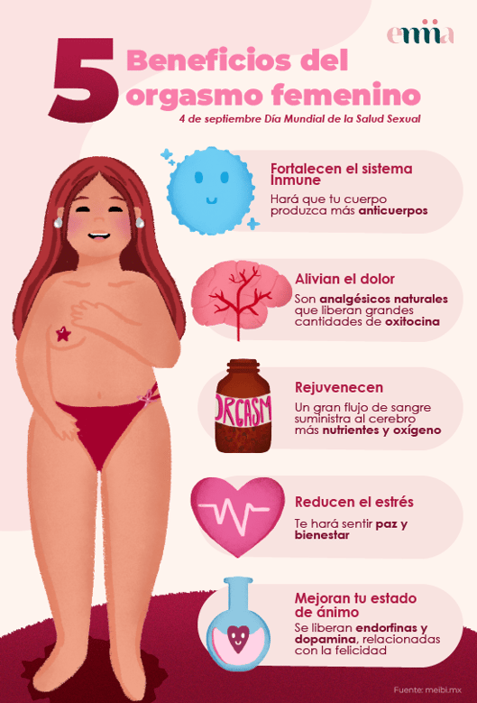 5 beneficios del orgasmo femenino