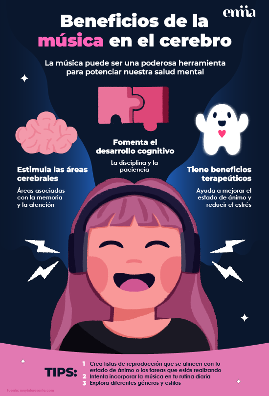 Beneficios de la música en el cerebro