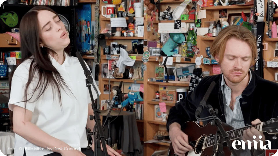 Billie Eilish cierra el 2024 con su segundo Tiny Desk Concert