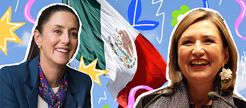 Candadidatas presidenciales de México Claudia Sheinbaum y Xochitl Gálvez