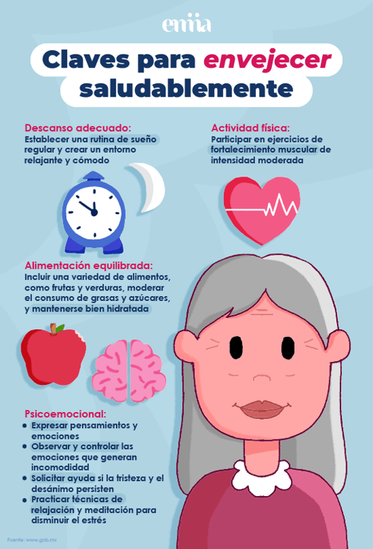 Claves para envejecer saludablemente