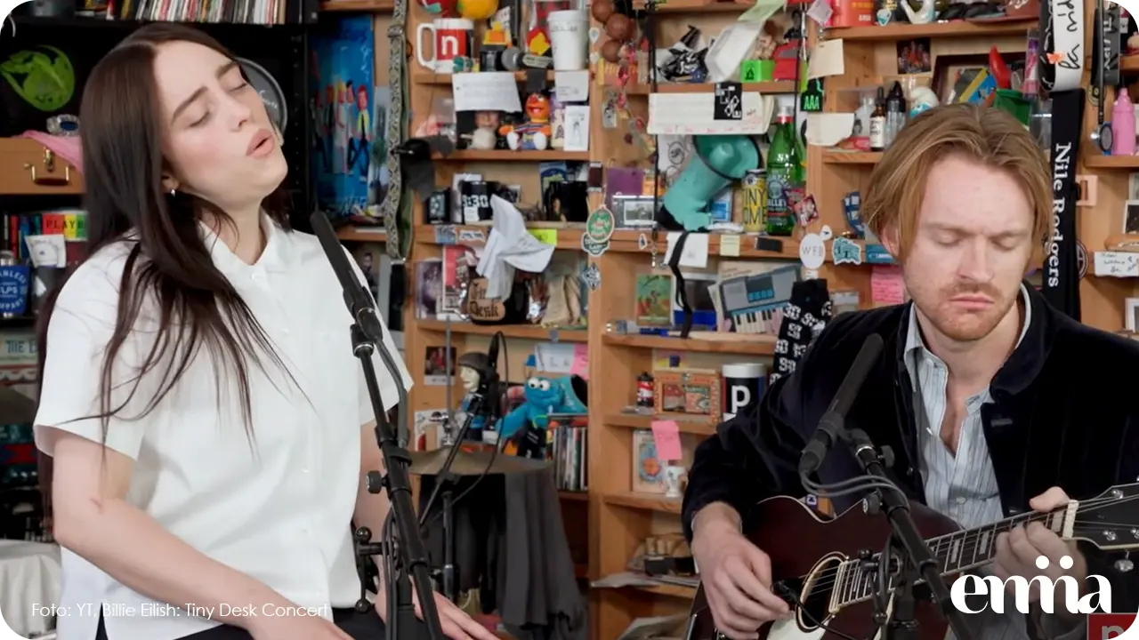 Billie Eilish cierra el 2024 con su segundo Tiny Desk Concert