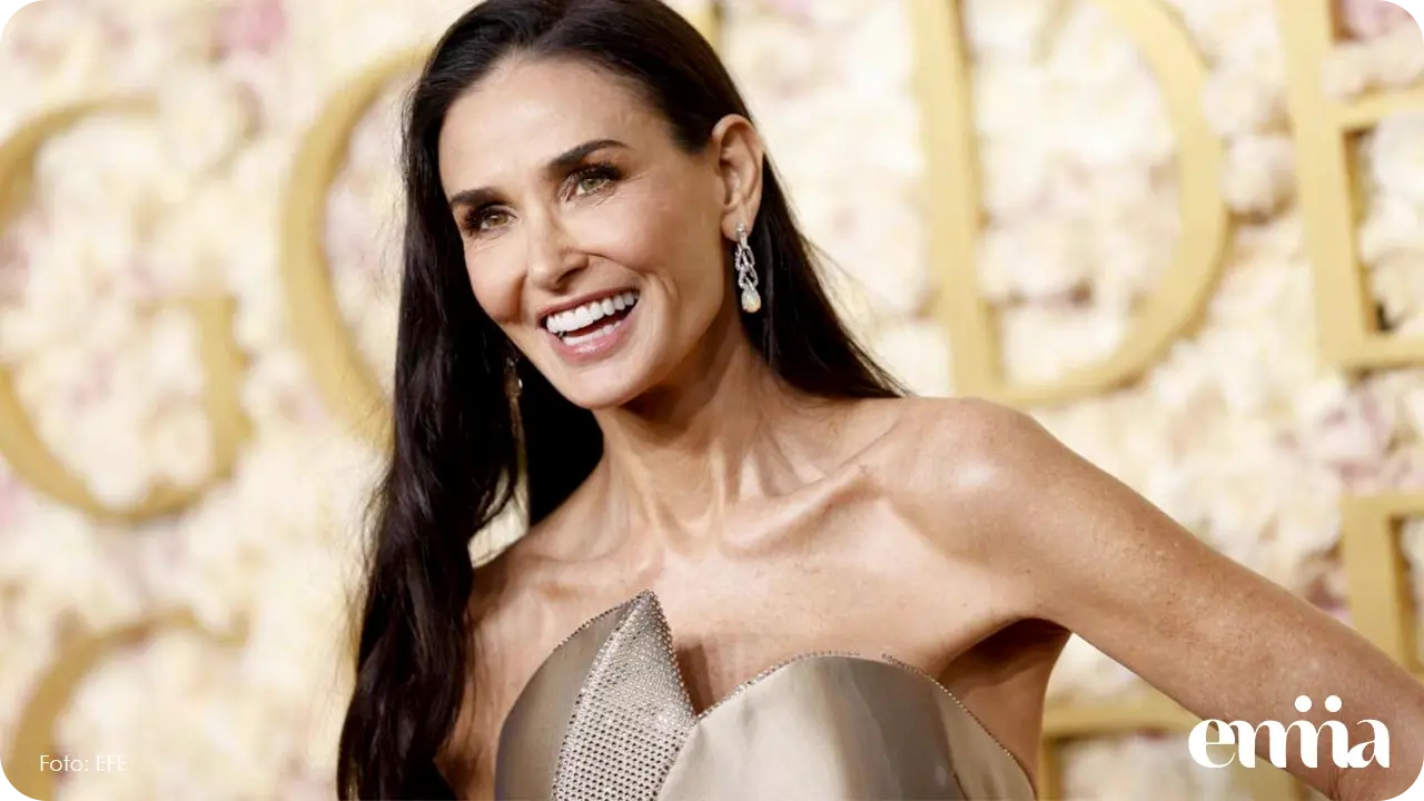 El emotivo discurso de Demi Moore y las mujeres que conquistaron los Globos de Oro 2025